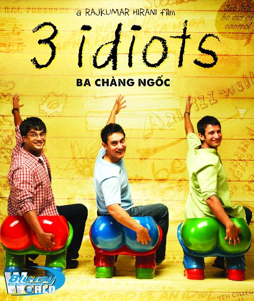 B4465. 3 Idiots - Ba Chàng Ngốc 2D25G (DTS-HD MA 5.1) 